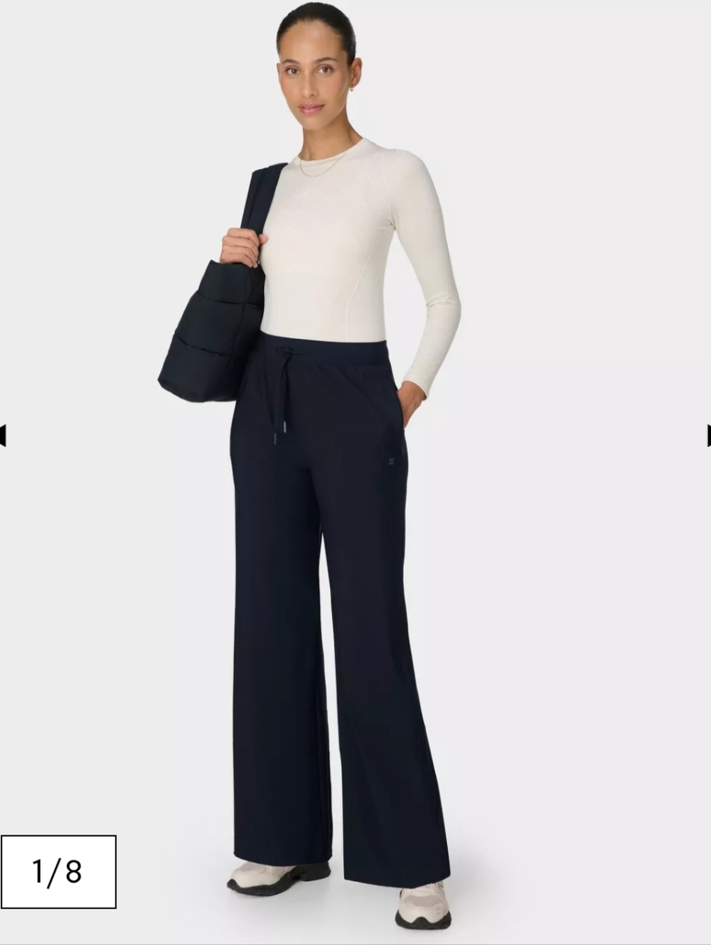 NWT Sweaty Betty Explorer Wide Leg Trouser 30" XS Black